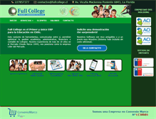 Tablet Screenshot of fullcollege.cl